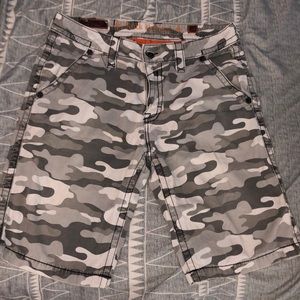 COPY - Basically brand new camo rock revival shorts